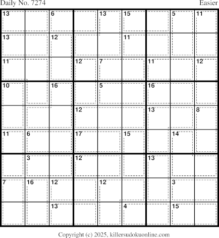 Killer Sudoku for 11/17/2025