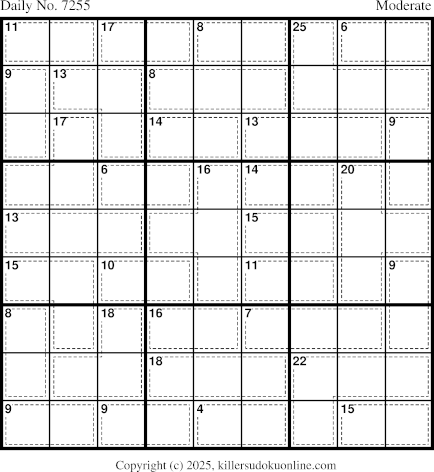 Killer Sudoku for 10/29/2025