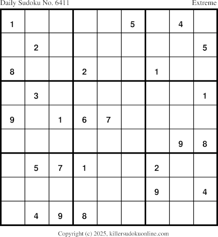Killer Sudoku for 9/21/2025
