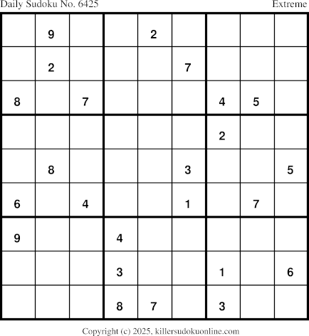 Killer Sudoku for 10/5/2025
