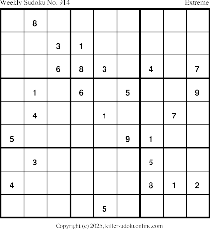 Killer Sudoku for 9/8/2025