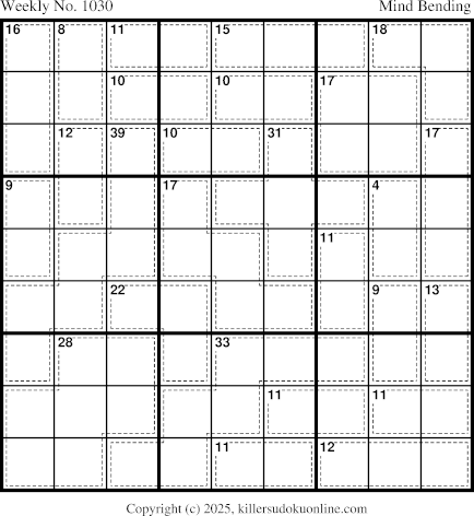 Killer Sudoku for 9/29/2025