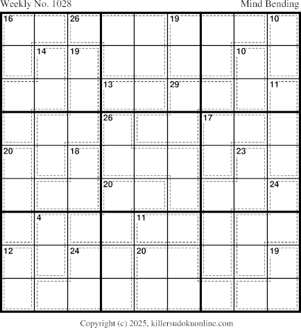 Killer Sudoku for 9/15/2025