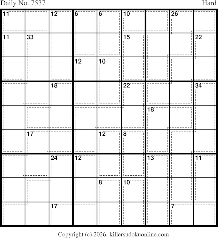 Killer Sudoku for 8/8/2026