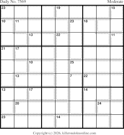 Killer Sudoku for 9/9/2026