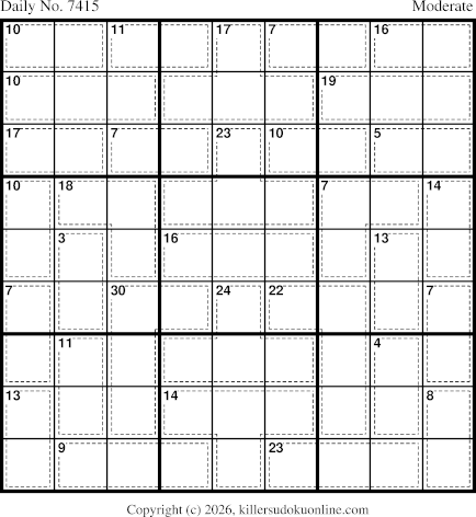 Killer Sudoku for 4/8/2026
