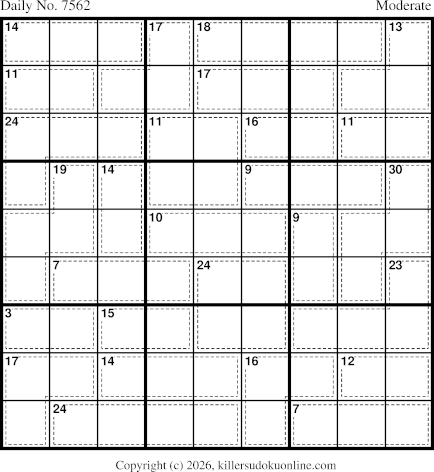 Killer Sudoku for 9/2/2026