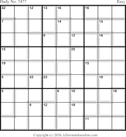Killer Sudoku for 6/9/2026
