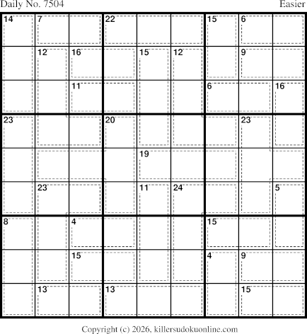 Killer Sudoku for 7/6/2026