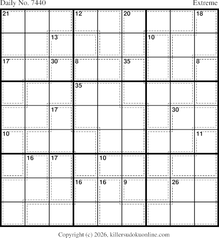 Killer Sudoku for 5/3/2026