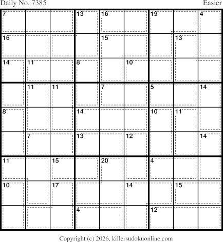 Killer Sudoku for 3/9/2026