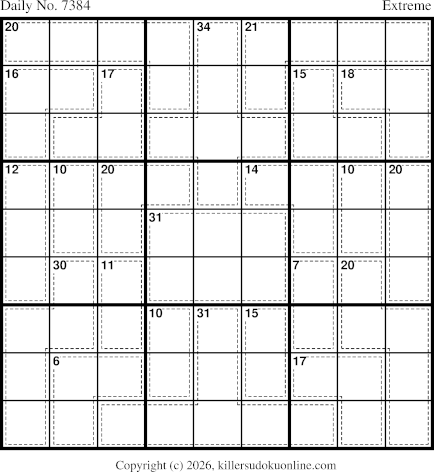 Killer Sudoku for 3/8/2026