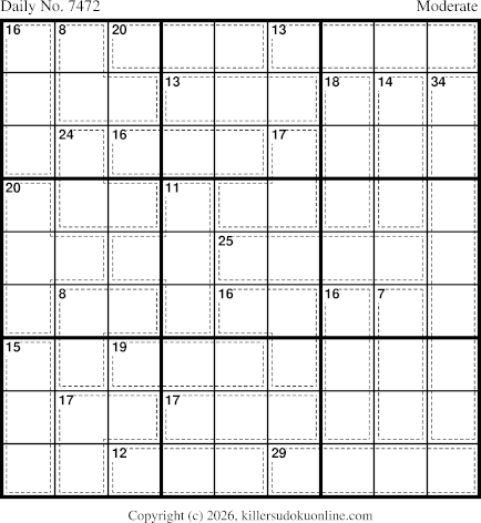 Killer Sudoku for 6/4/2026