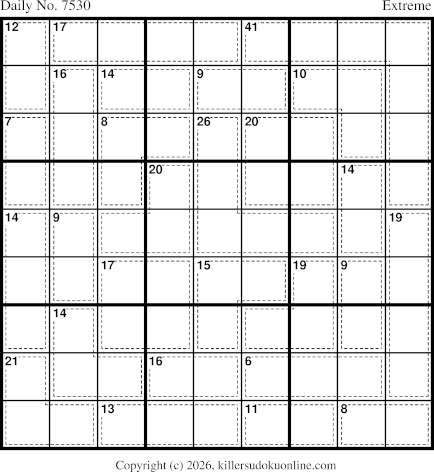 Killer Sudoku for 8/1/2026
