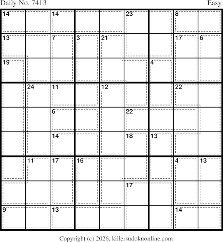 Killer Sudoku for 4/6/2026