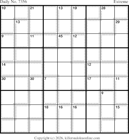 Killer Sudoku for 2/8/2026