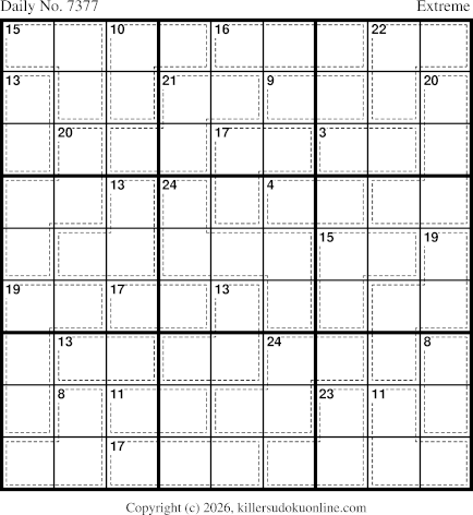 Killer Sudoku for 3/1/2026