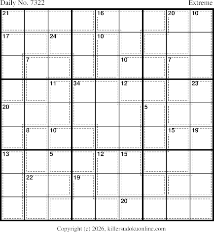 Killer Sudoku for 1/4/2026