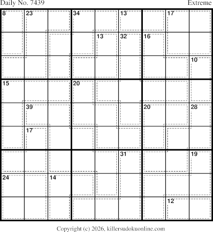 Killer Sudoku for 5/2/2026