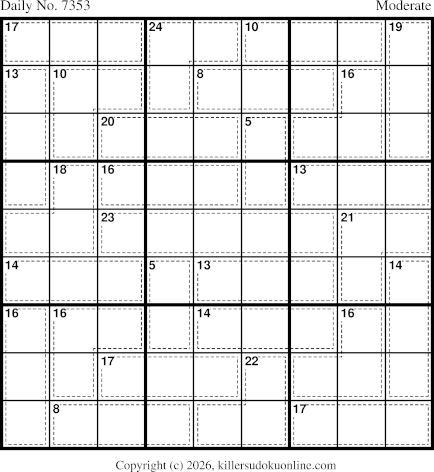 Killer Sudoku for 2/5/2026