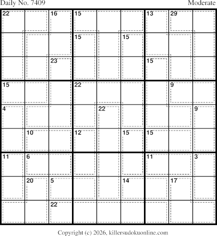 Killer Sudoku for 4/2/2026