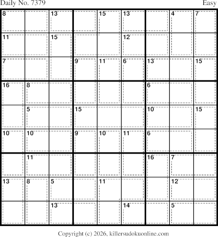 Killer Sudoku for 3/3/2026