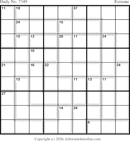 Killer Sudoku for 2/1/2026