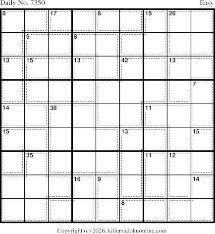Killer Sudoku for 2/2/2026