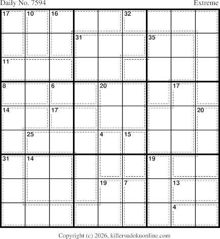 Killer Sudoku for 10/4/2026