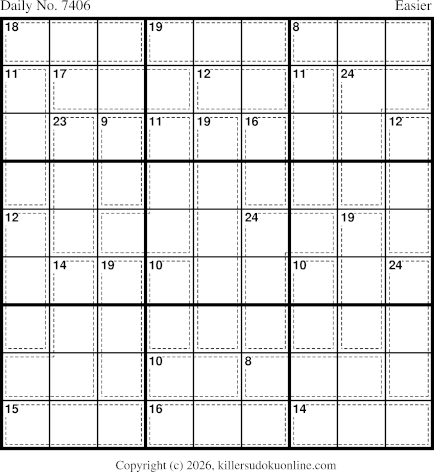 Killer Sudoku for 3/30/2026