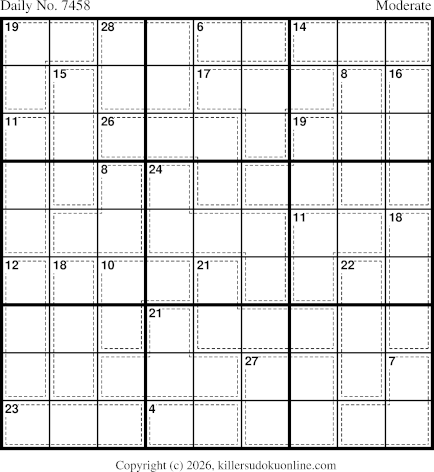 Killer Sudoku for 5/21/2026