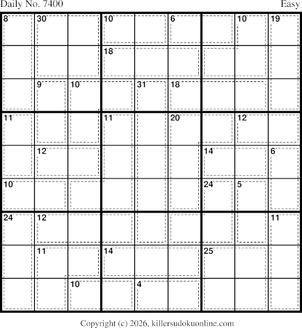 Killer Sudoku for 3/24/2026