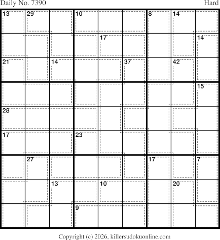 Killer Sudoku for 3/14/2026