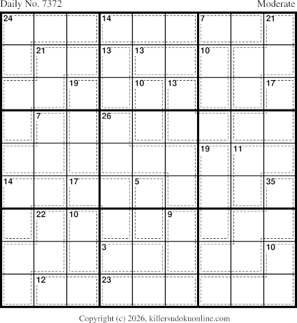 Killer Sudoku for 2/24/2026