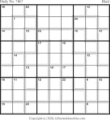 Killer Sudoku for 5/30/2026
