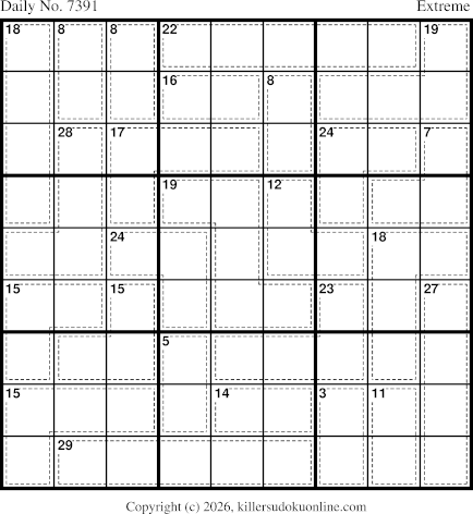 Killer Sudoku for 3/15/2026