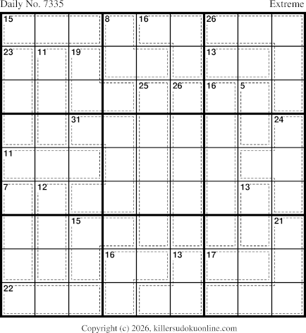 Killer Sudoku for 1/18/2026