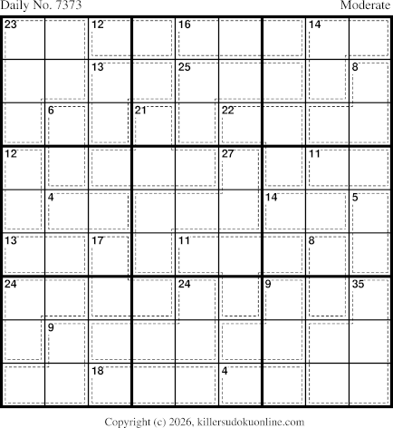 Killer Sudoku for 2/25/2026
