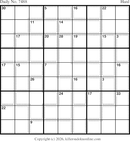 Killer Sudoku for 6/20/2026