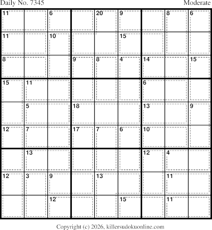Killer Sudoku for 1/28/2026