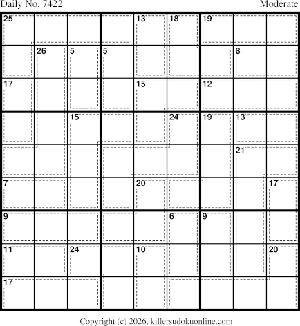 Killer Sudoku for 4/15/2026
