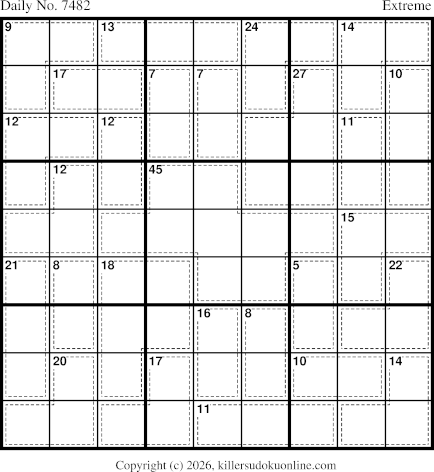 Killer Sudoku for 6/14/2026