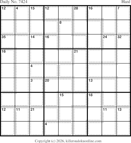 Killer Sudoku for 4/17/2026