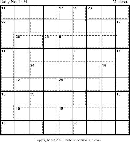 Killer Sudoku for 3/18/2026