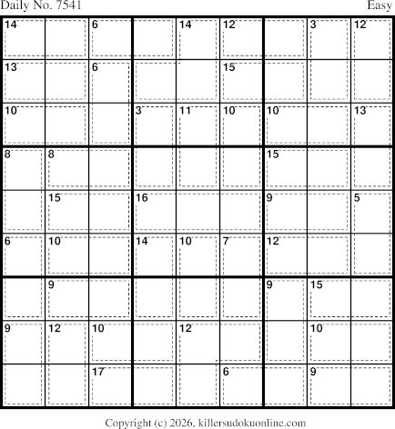 Killer Sudoku for 8/12/2026
