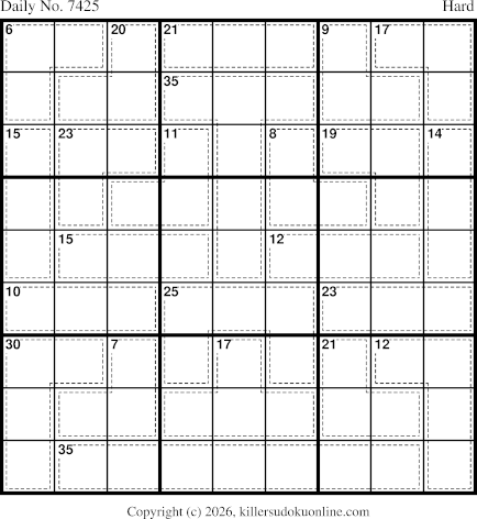 Killer Sudoku for 4/18/2026
