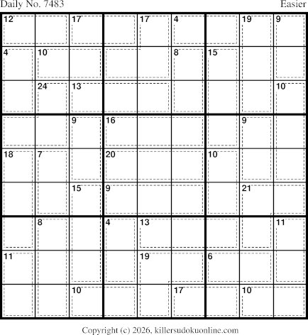 Killer Sudoku for 6/15/2026