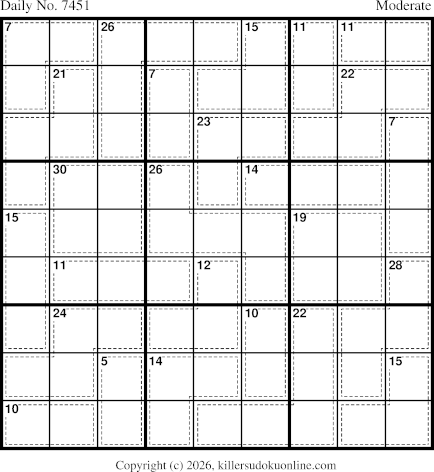 Killer Sudoku for 5/14/2026
