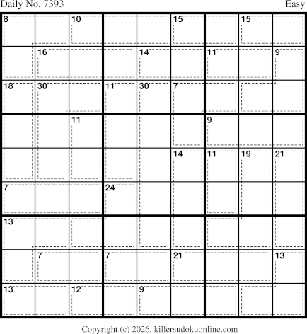 Killer Sudoku for 3/17/2026