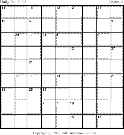 Killer Sudoku for 4/26/2026